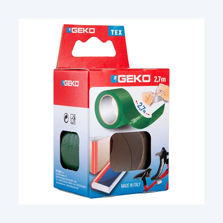 Nastro adesivo telato Tex 38 mm x 2,7 m verde Geko | Ecotempo