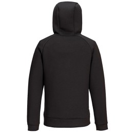 Felpa DX467 a mezza zip con cappuccio — 105169 | Ecotempo