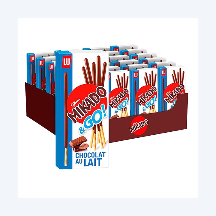 Mikado al latte monoporzione 39 gr Saiwa conf. 24 pezzi | Ecotempo