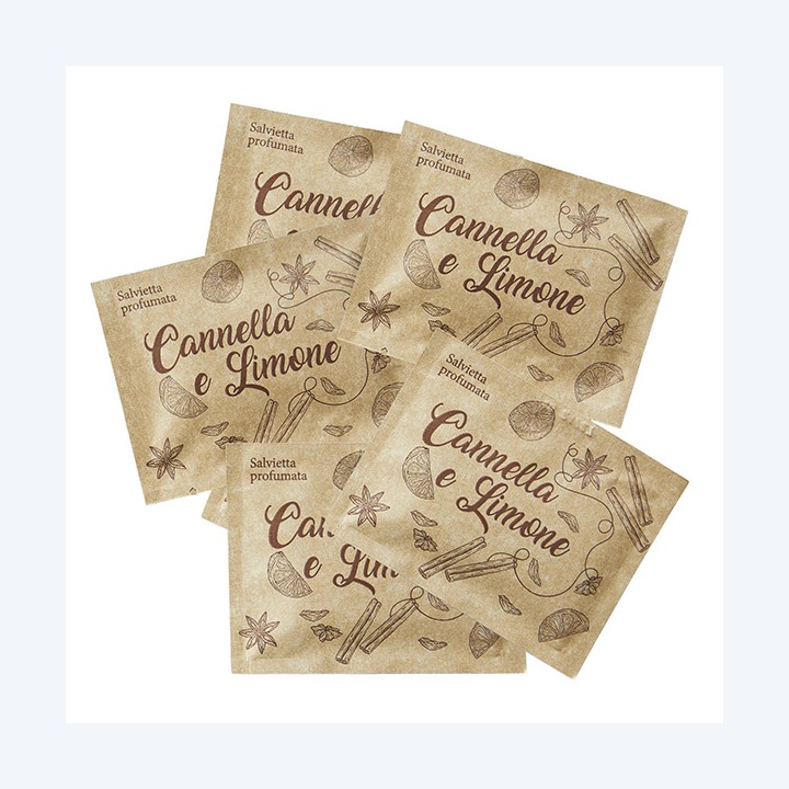 Salviette al limone e cannella Leone box 100 pezzi | Ecotempo
