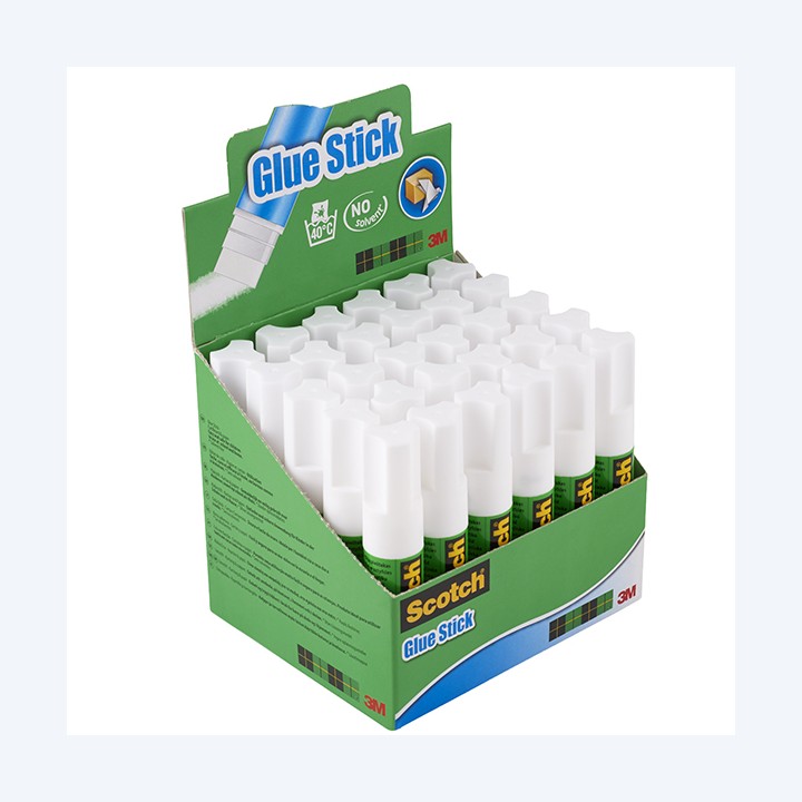 Colla stick permanente 8 gr Scotch Espositore 30 pezzi | Ecotempo