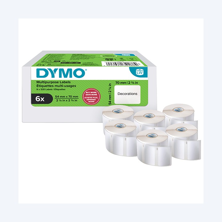 Rotolo 320 etichette LW 2234188 54 x 70 — 105302 | Ecotempo