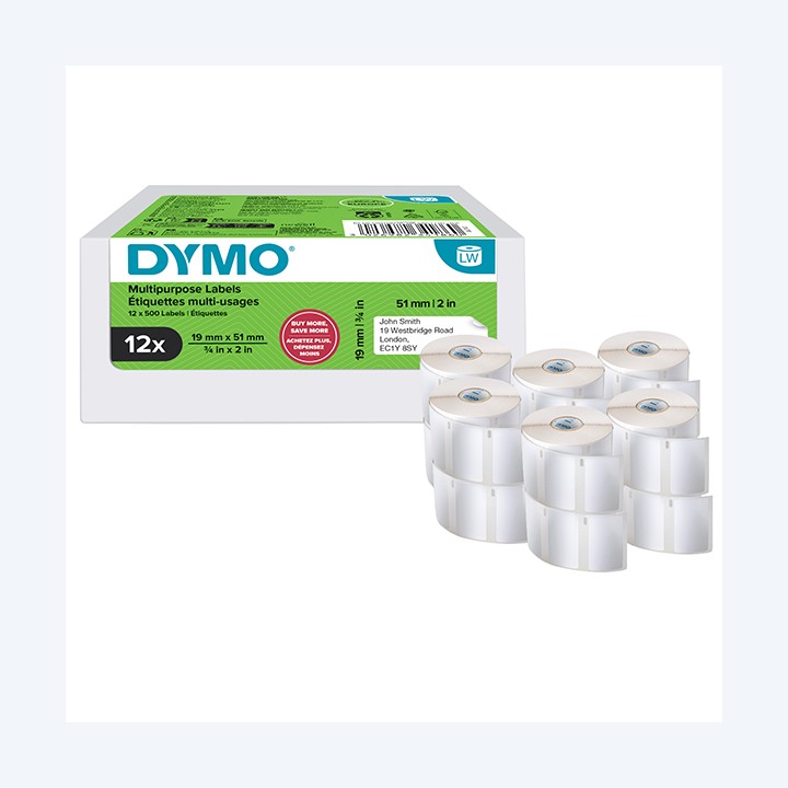 Rotolo 500 etichette LW 2234186 19 x 51 — 105303 | Ecotempo