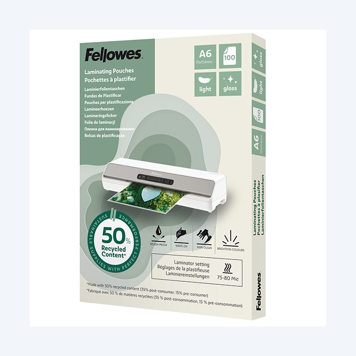 Pouches riciclate A6 2x80 micron — 105343 | Ecotempo