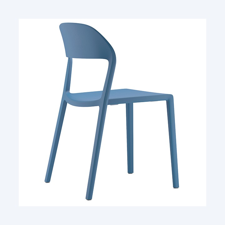 Seduta attesa Mina con braccioli fissi blu Unisit | Ecotempo