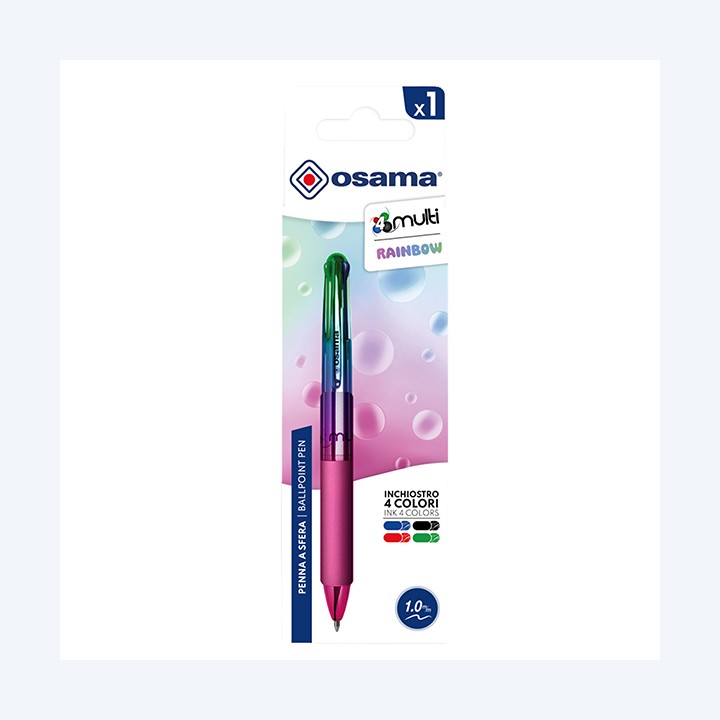Penna a sfera 4 Multi Chrome punta 1,00 — 105482 | Ecotempo