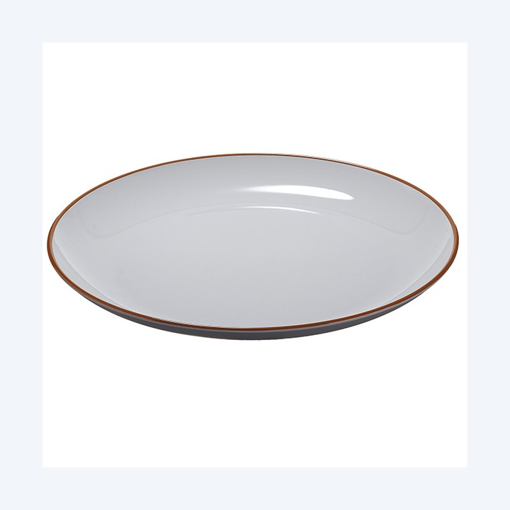 Piatto piano rPET grigio Ø27,5 x 2,8cm Leone | Ecotempo