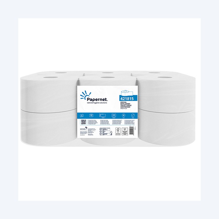 Carta igienica Centrefeed Mini Jumbo 2 — 105537 | Ecotempo