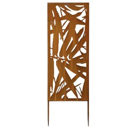 Pannello decorativo acciaio 30 x 90 cm corten Verdemax | Ecotempo