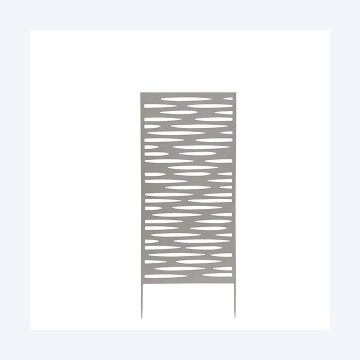 Pannello decorativo metallo 50 x 100 cm grigio Verdemax | Ecotempo