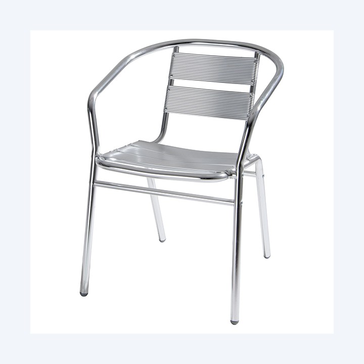 Sedia attesa alluminio 54 x 59 x 74 cm Verdelook | Ecotempo