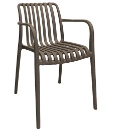 Sedia Nives 56 x 42 x 81 cm PP tortora Verdelook | Ecotempo