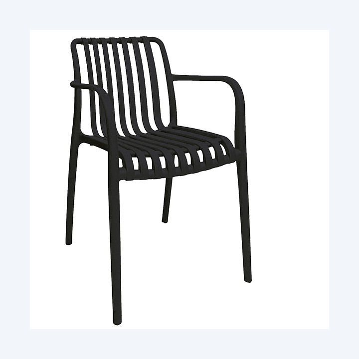 Sedia Nives 56 x 42 x 81 cm PP nero Verdelook | Ecotempo