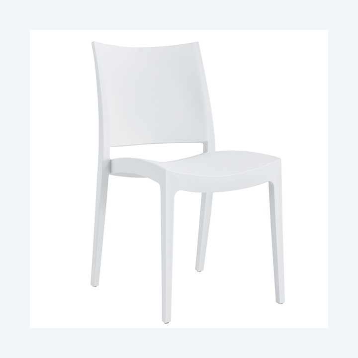 Sedia Flat 56,5 x 44 x 81 cm PP bianco Verdelook | Ecotempo