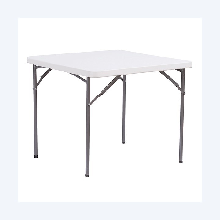 Tavolo quadrato HDPE 86 x 86 x 74 cm bianco Verdelook | Ecotempo