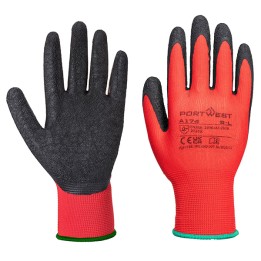 Guanti A174 Flex Grip lattice L rosso/nero Portwest | Ecotempo