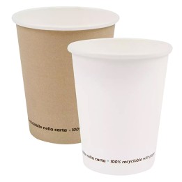 Bicchiere carta 200 ml avana Signor Bio conf. 50 pezzi | Ecotempo