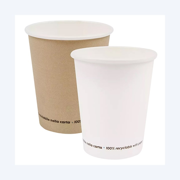 Bicchiere carta 250 ml avana Signor Bio conf. 50 pezzi | Ecotempo