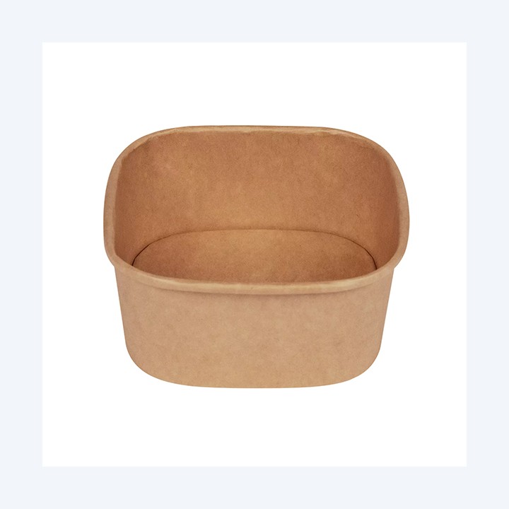 Bowl quadrata 600ml 13 x 13 cm avana — 105730 | Ecotempo