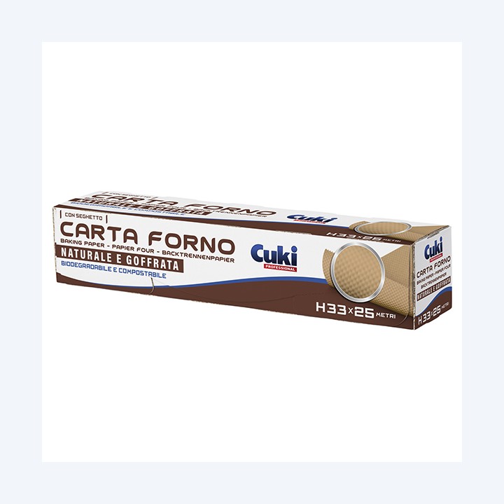 Rotolo Carta Forno goffrata 33 cm x 25 — 105733 | Ecotempo