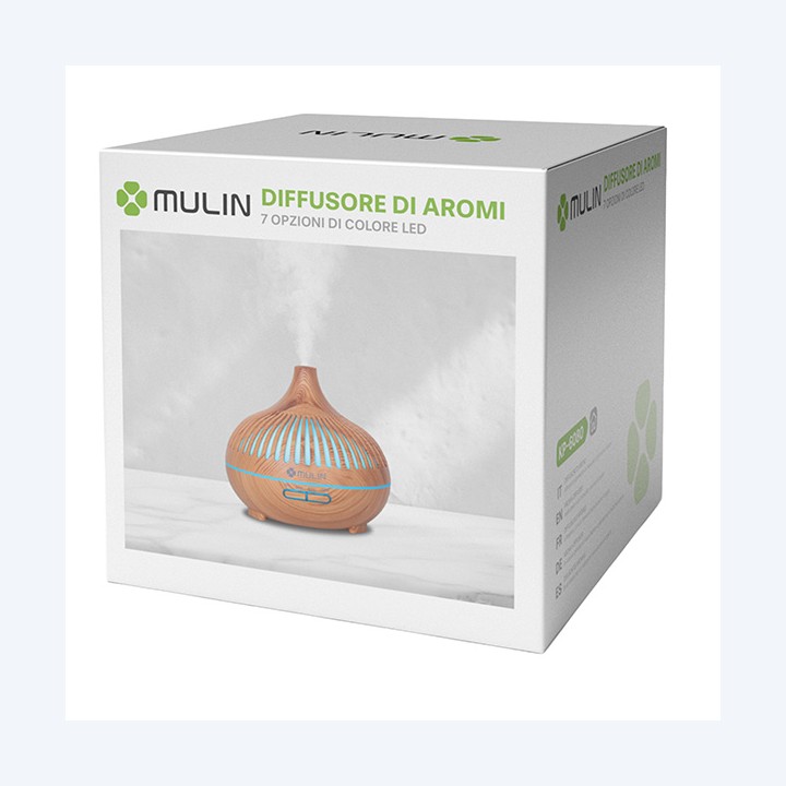 Diffusore aromi LED 2 W umidificatore Mulin | Ecotempo