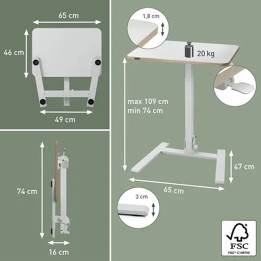 Scrivania Compatta Pneumatica Sit-Stand — 105803 | Ecotempo