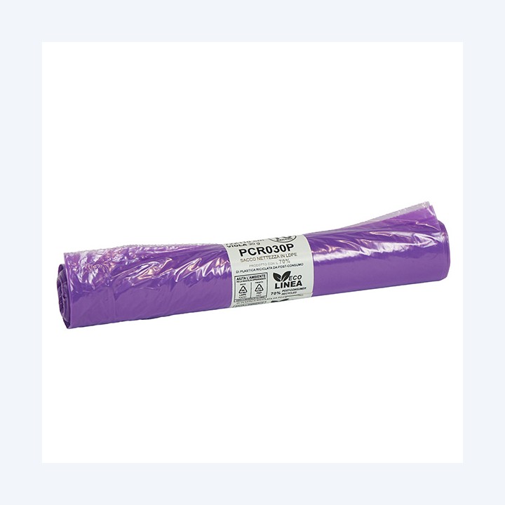 Sacco rifiuti PCR 72 x 110 cm 110 L 30 — 105862 | Ecotempo