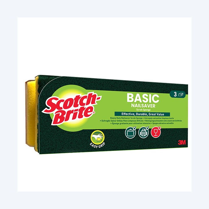 3M Spugna abrasiva Basic salvadita — 105910 | Ecotempo