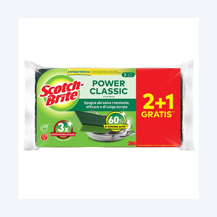 3M Spugna abrasiva Power Classic — 105911 | Ecotempo
