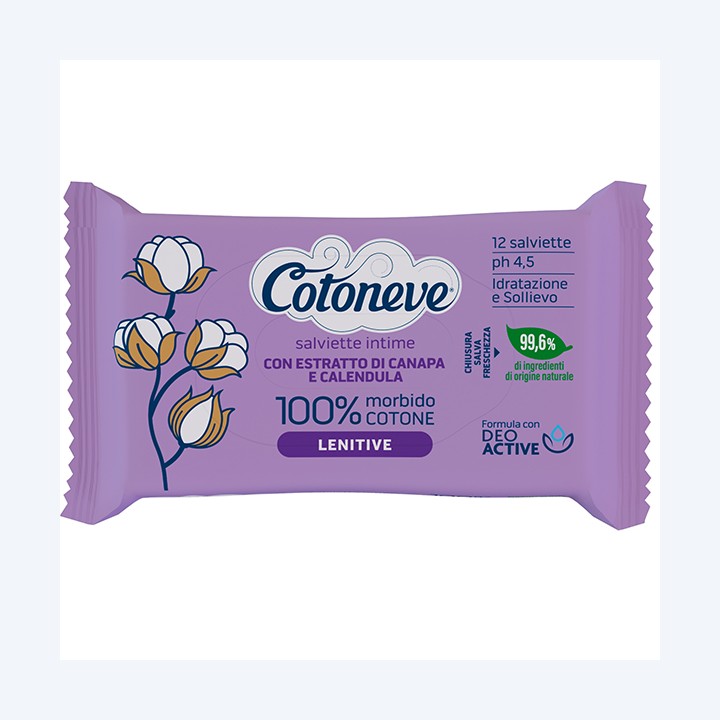 Salvietta intima lenitiva cotone — 105927 | Ecotempo