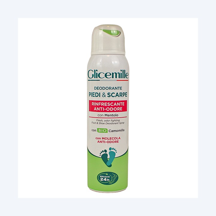 Deodorante spray piedi e scarpe 150 ml Glicemille | Ecotempo