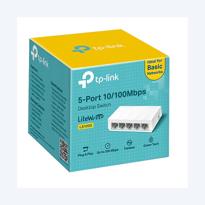 Switch Desktop 5 Porte 10/100Mbps TP-LINK | Ecotempo
