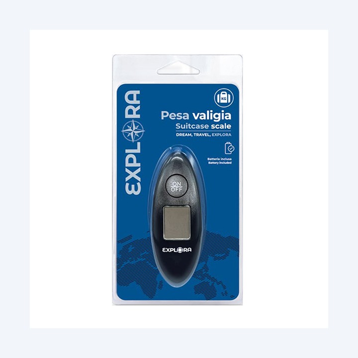 Bilancia pesa valigie Explora 3,6 x 10 cm nero Lebez | Ecotempo