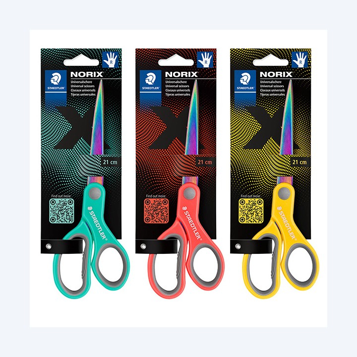 Forbice Norix® acciaio 21 cm colori assortiti Staedtler | Ecotempo