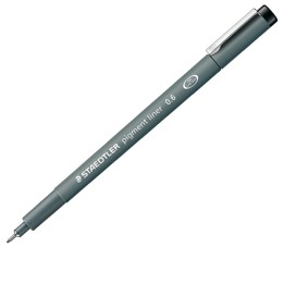 Pennarello Pigment Liner 308 nero 0,6 mm Staedtler | Ecotempo