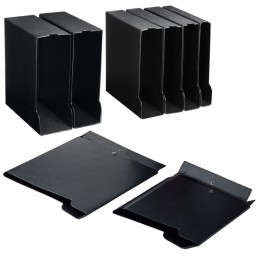 Custodia per raccoglitori 40 dorso 6,5 cm nero Sei rota | Ecotempo