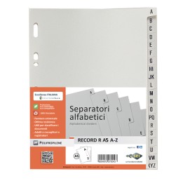 Separatore alfabetico A/Z Record R PP — 25662 | Ecotempo