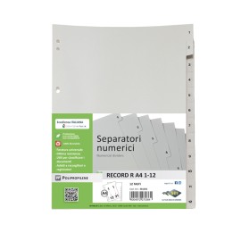 Separatore numerico 1/12 Record R PP 21 — 25668 | Ecotempo