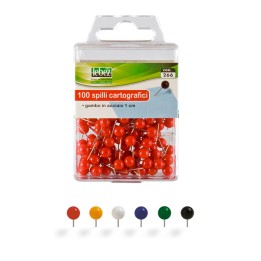 Spilli cartografici a sfera rosso Lebez — 26011 | Ecotempo
