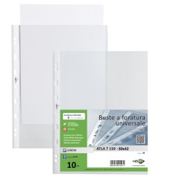 Buste forate Atla T pesante liscio 30 x — 26044 | Ecotempo