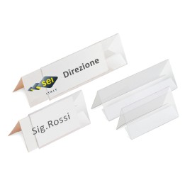 Portanome da tavolo Prisma 15 x 5 cm — 26099 | Ecotempo