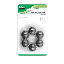 Bottoni magnetici diametro 2 cm nero — 26282 | Ecotempo