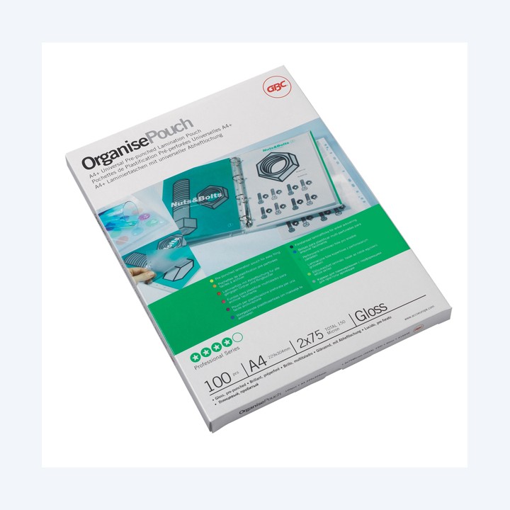 Pouches A4 216 x 303 mm 2 x 75 micron — 26594 | Ecotempo