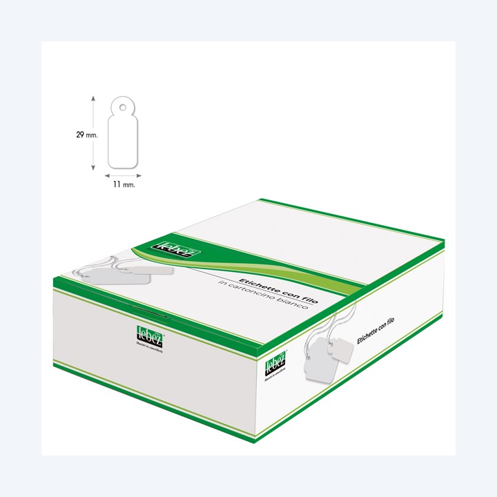 Etichette con filo A385 11 x 29 mm — 26663 | Ecotempo