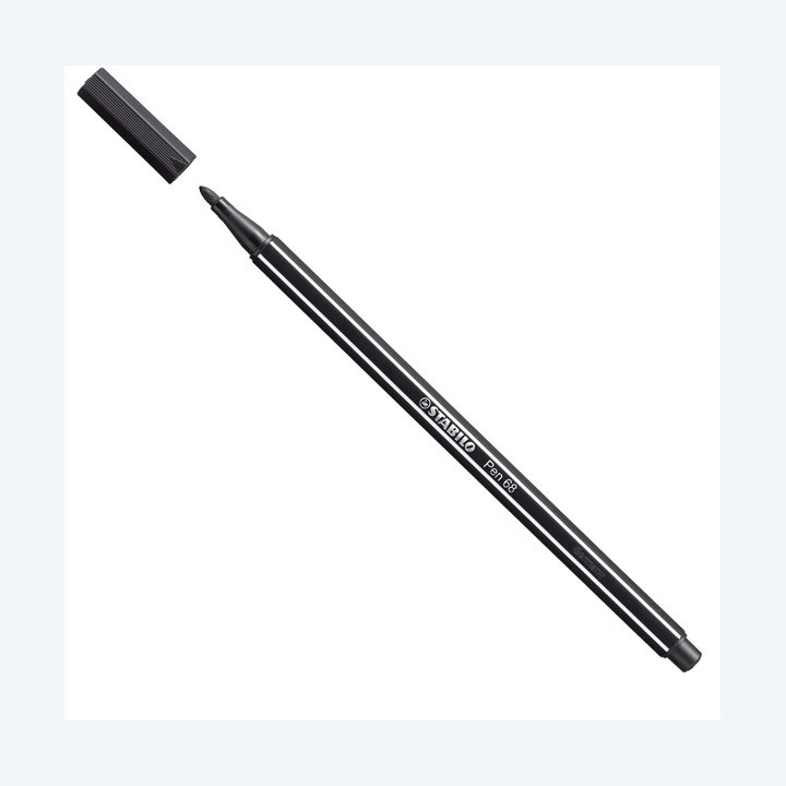Pennarello Pen 68 nero 46 Stabilo | Ecotempo