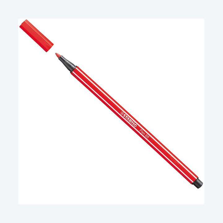 Pennarello Pen 68 rosso carminio 48 Stabilo | Ecotempo