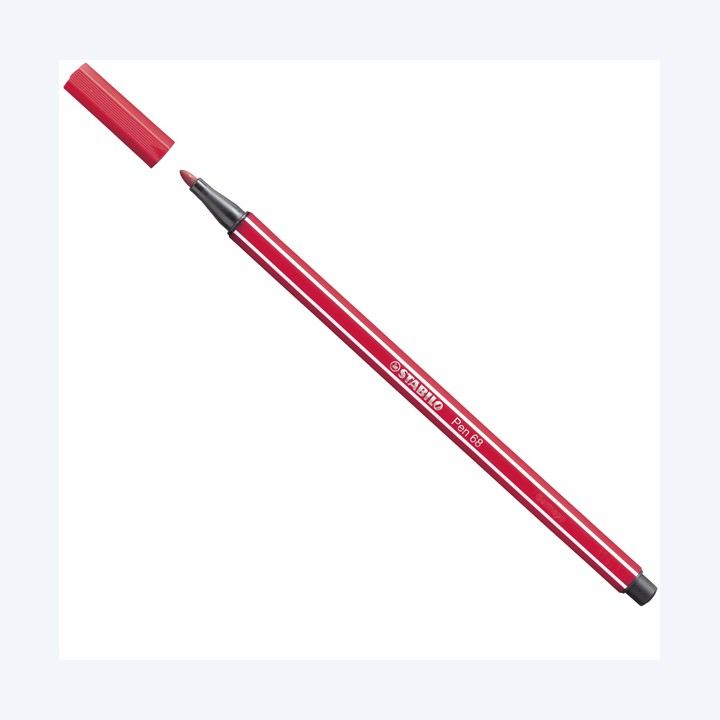 Pennarello Pen 68 rosso scuro 50 Stabilo | Ecotempo