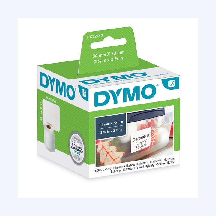 Rotolo 320 etichette LW 990150 54 x 70 — 27800 | Ecotempo