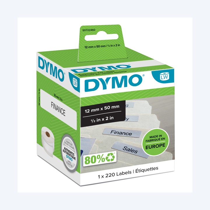 Rotolo 220 etichette LW 990170 12 x 50 — 27803 | Ecotempo