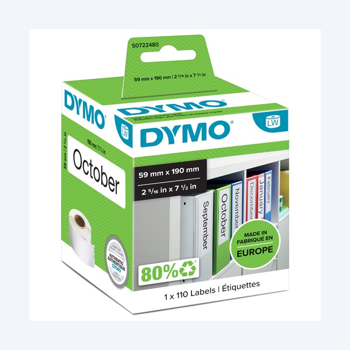 Rotolo 110 etichette LW 990190 59 x 190 — 27814 | Ecotempo